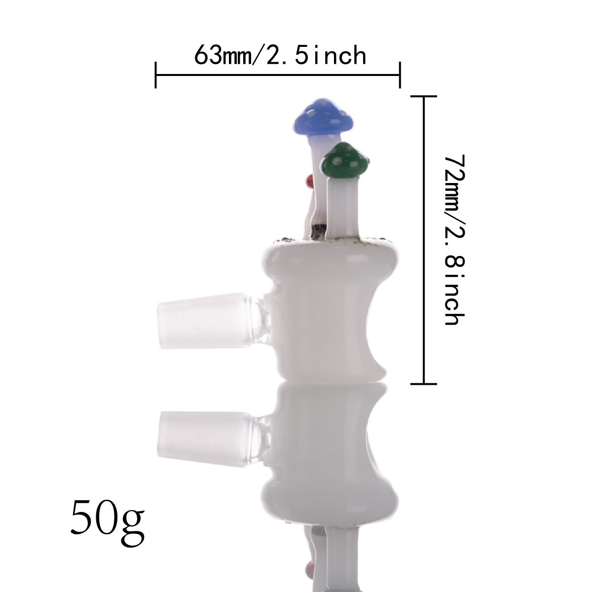 Mini Mushroom and Cactus Glass Pipe