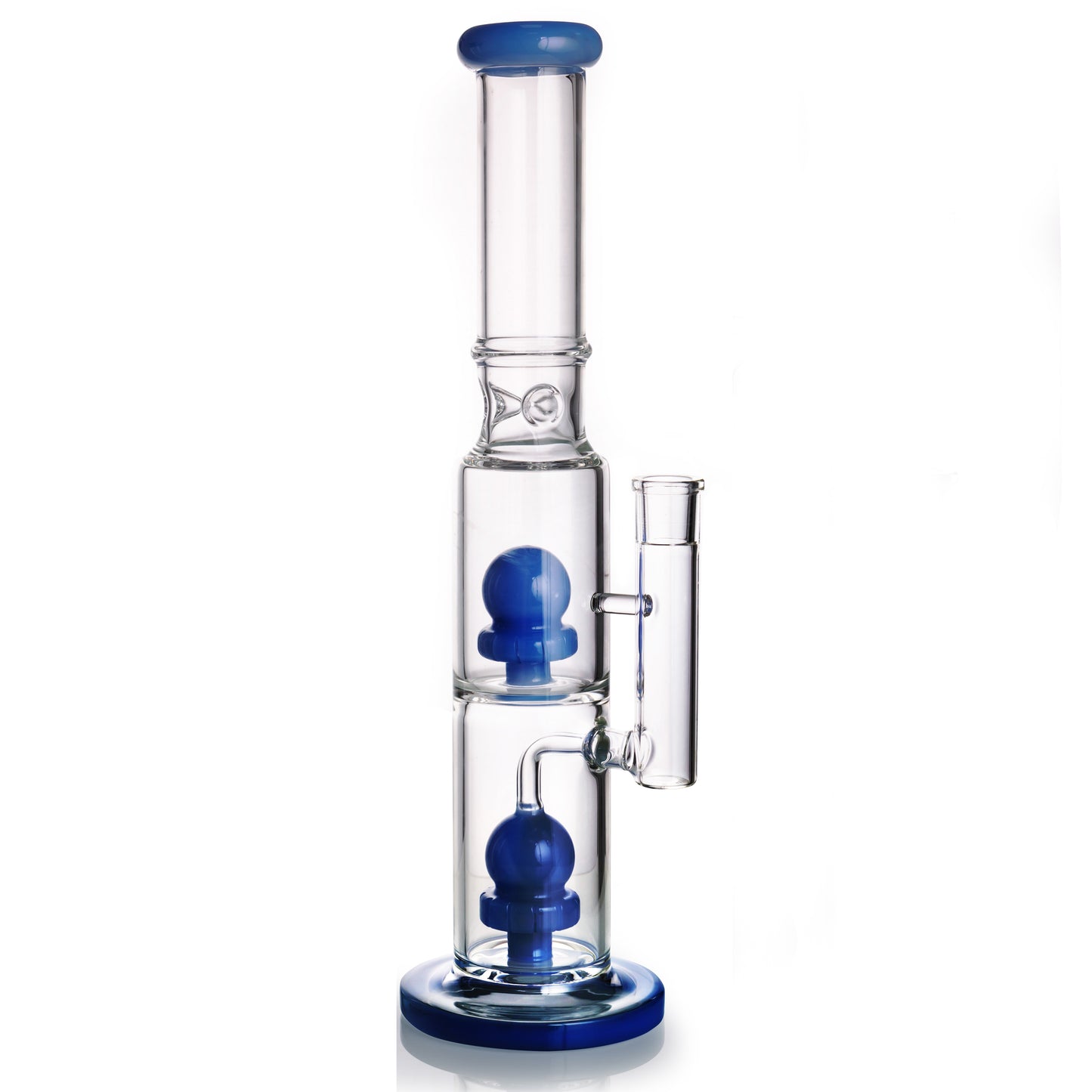 Glass Bong with 2-layer Ball Filters