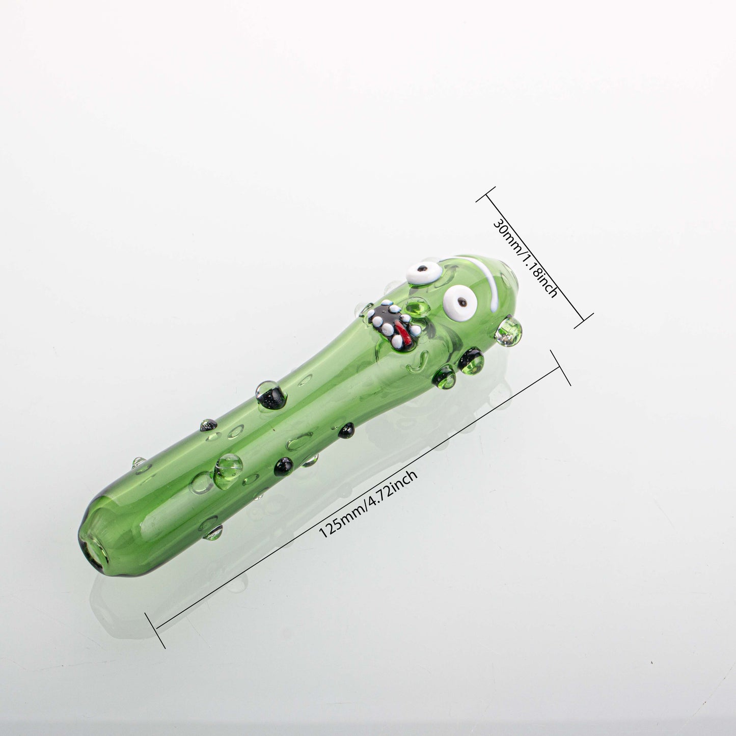 Cucumber Shape Glass Smoking Pipe YD4374