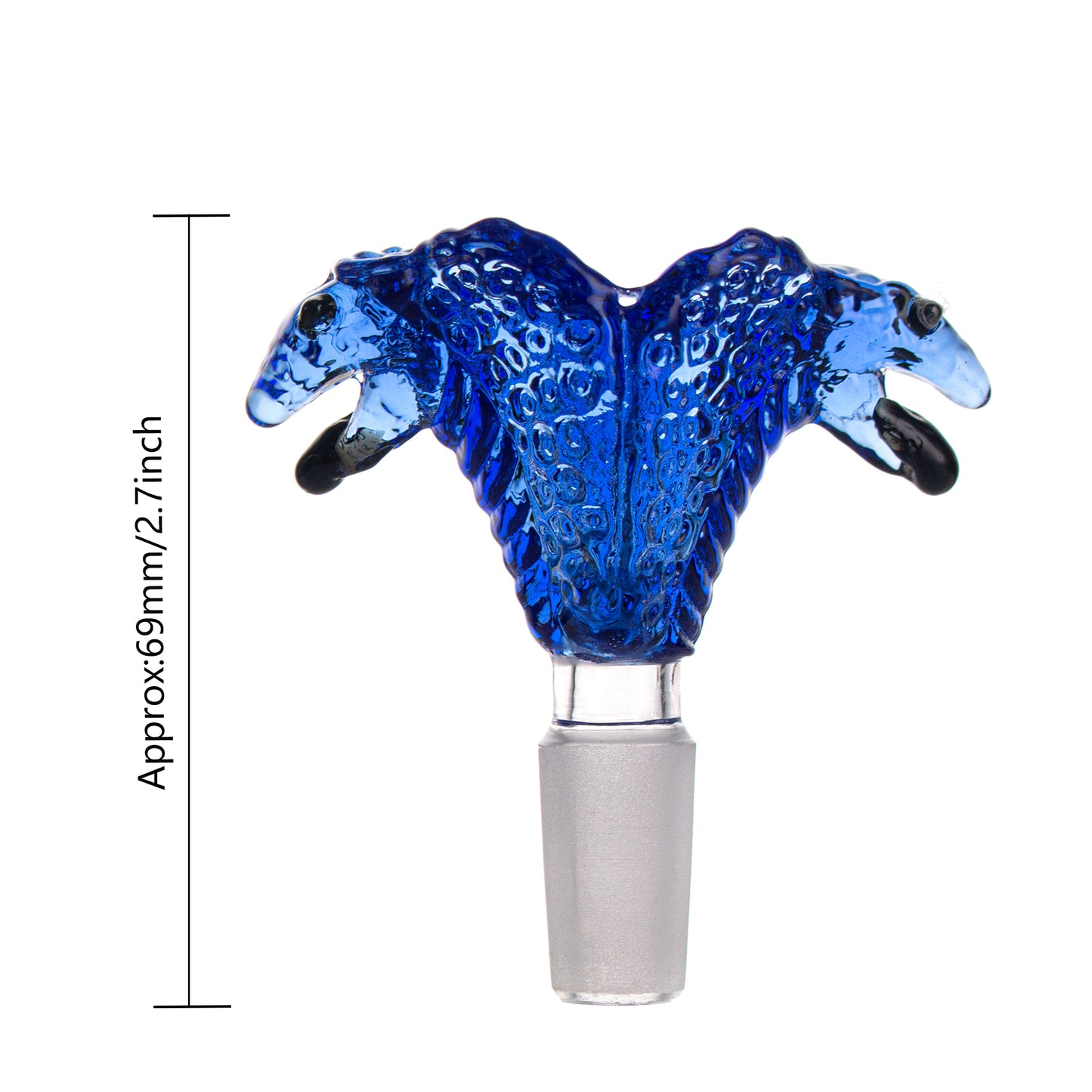 Double Snake Glass Bowl Piece PT5034