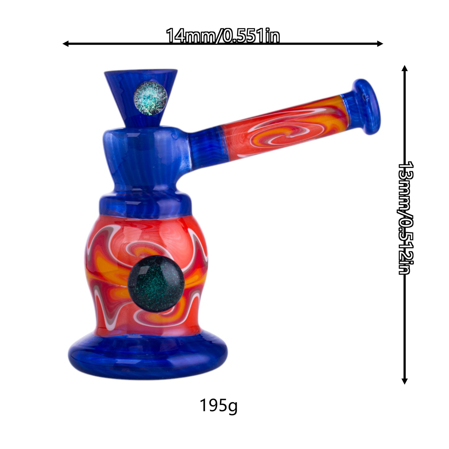 Hand-Blown Glass Bowl Collectible, YD5504