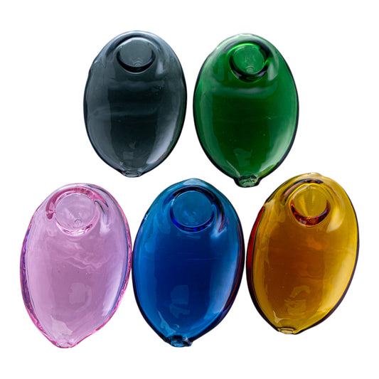 Hand-Blown Glass Bowl Collectible, YD3342(Random Color)