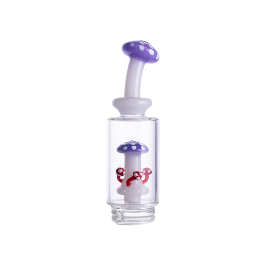 Mushroom Glass Attachment, 165mm Length, 42mm Base, Milky Colors, PF9122(Random Color)