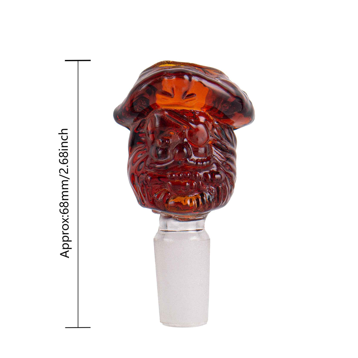 Pirate Captain Glass Bowl Piece PT5035