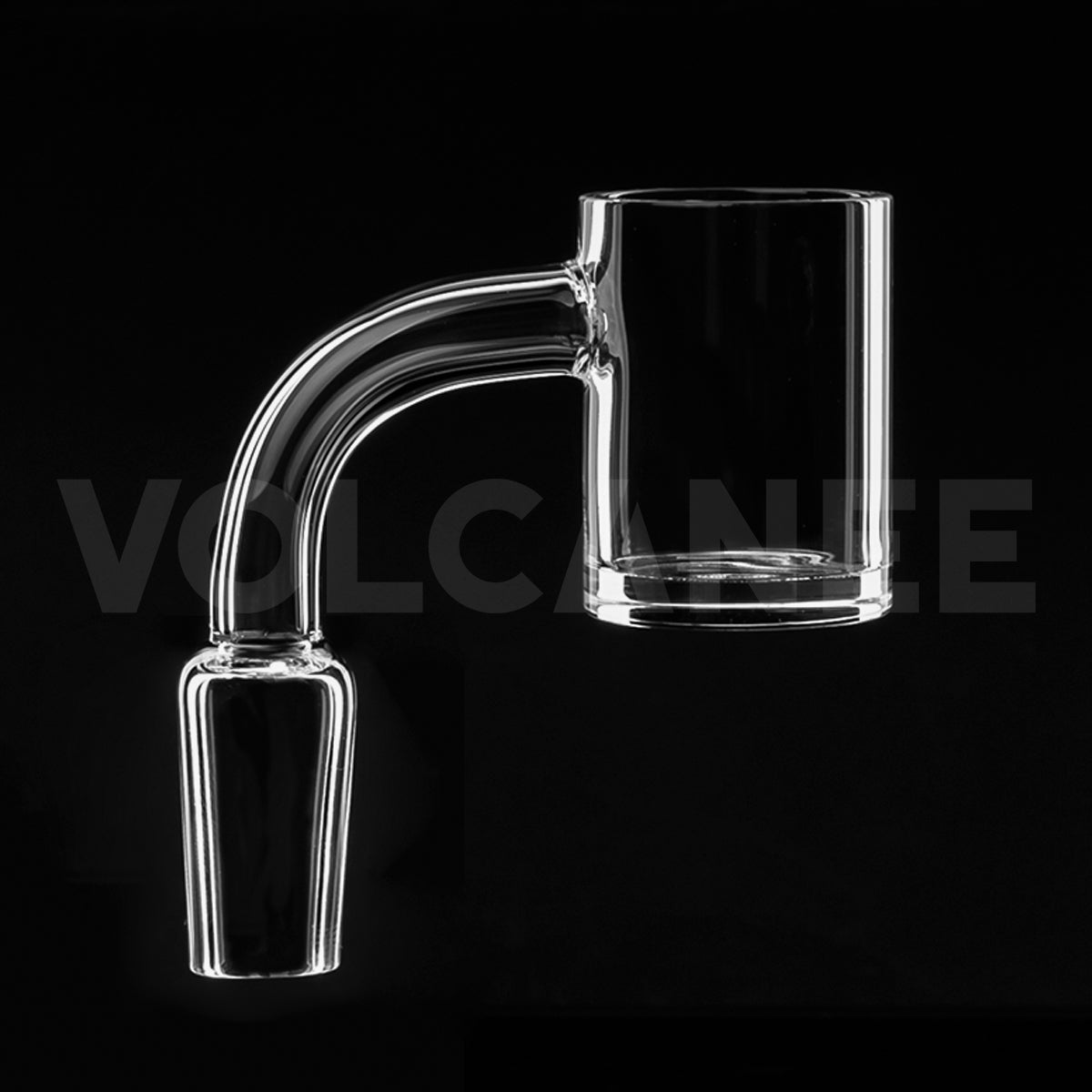 25mm Thick Bottom Quartz Banger - 2mm Wall Flat Edge D2501