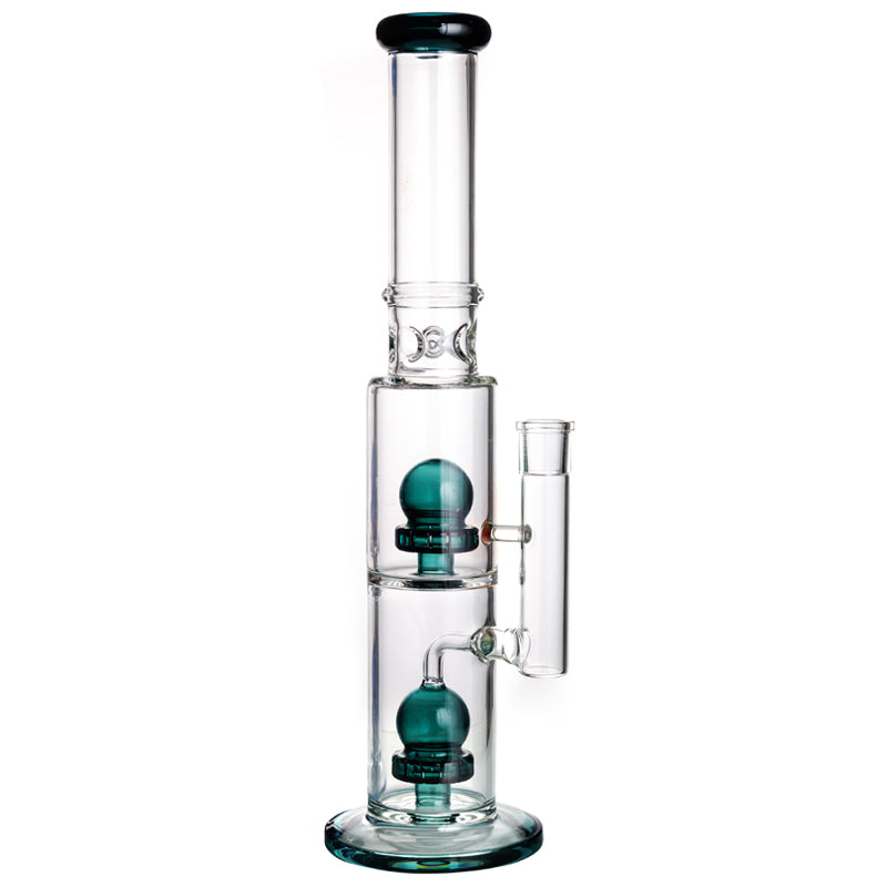 Glass Bong with 2-layer Ball Filters