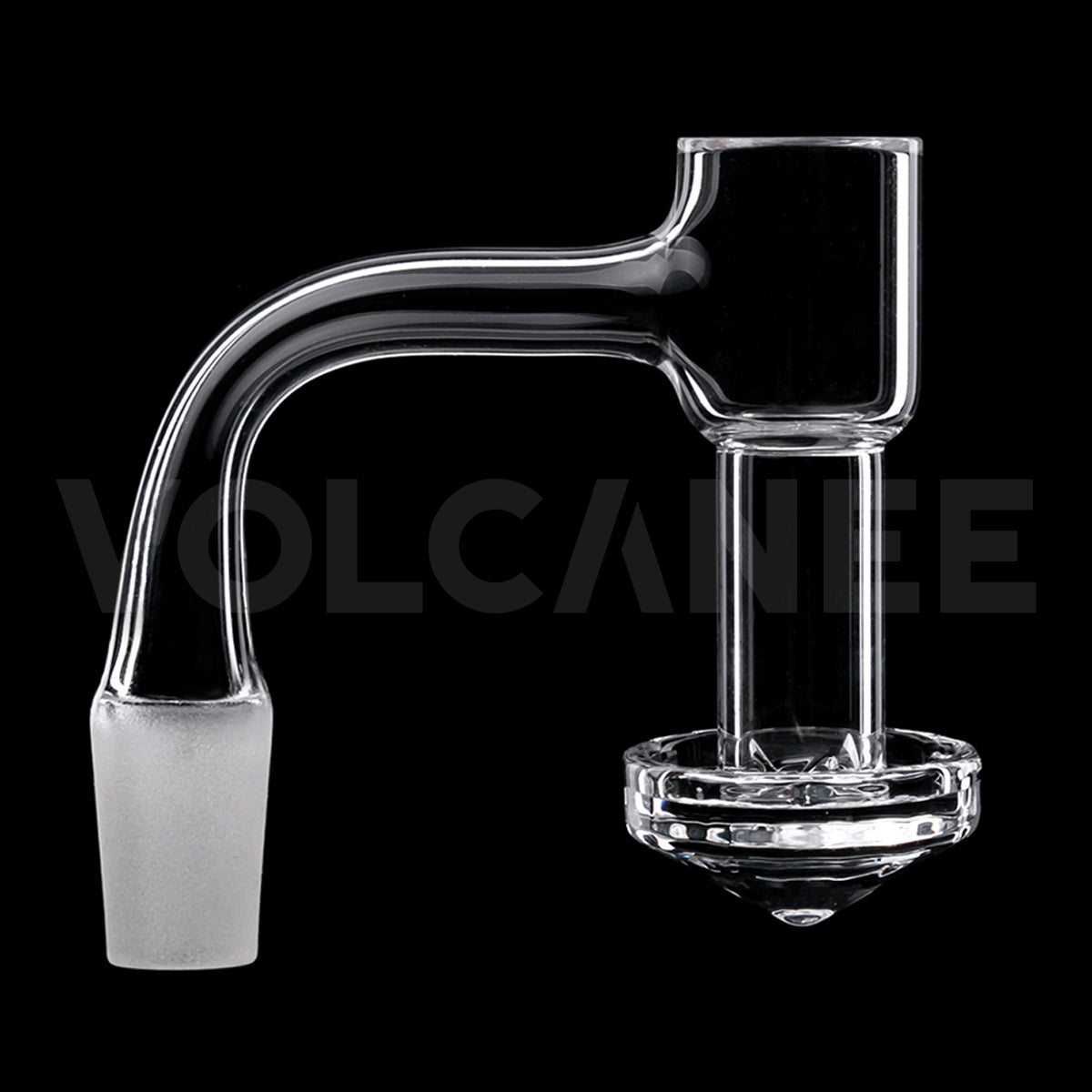 Full-Weld Blender Channel Banger - Diamond Bottom Quartz DW804