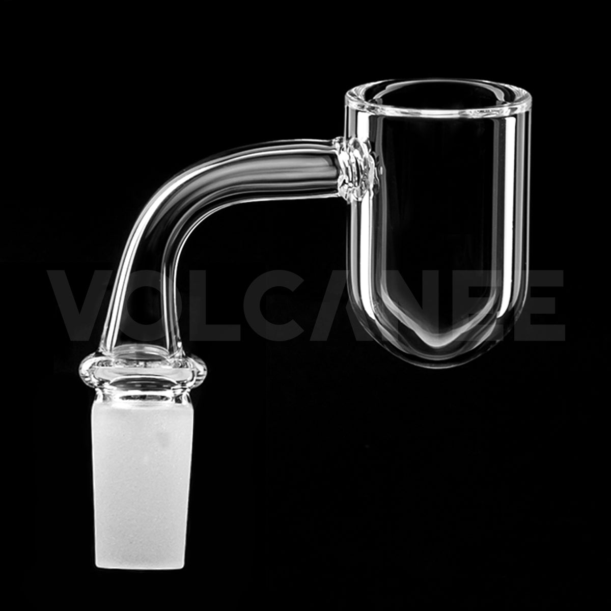 30mm Frosted Quartz Banger with Ring - 3mm Wall D30844