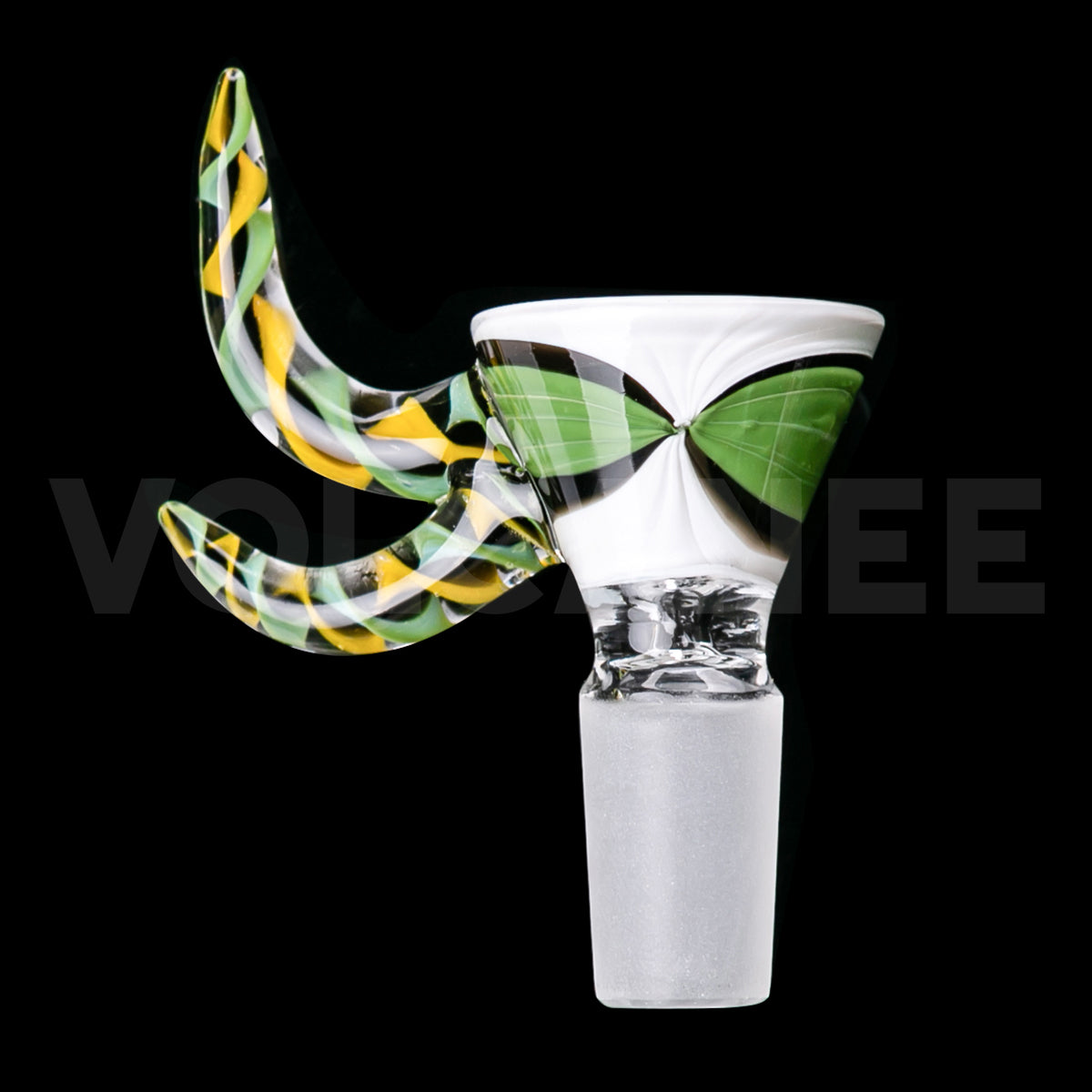 Double Horn Glass Bowl Piece PT1316