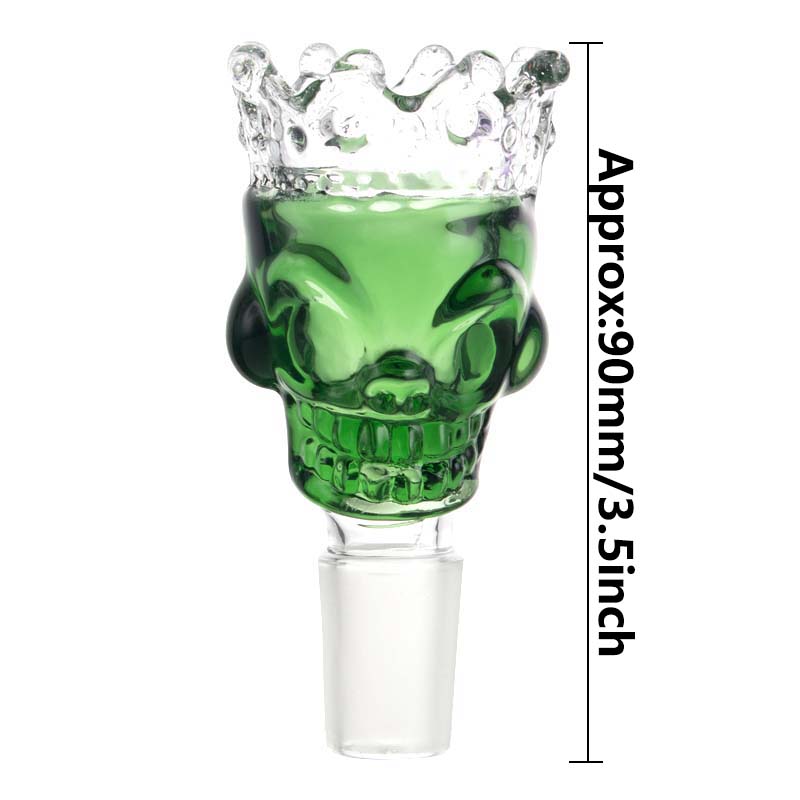 Large Crown Skull Glass Bowl Piece PT249