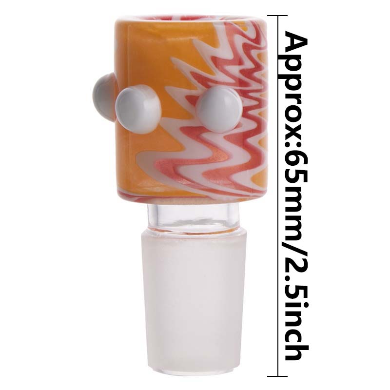 Colorful Glass Bowl Piece with Frosted Joint PT214
