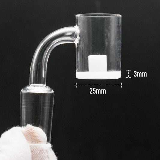 Volcanee Opaque Bottom Quartz Gavel Banger With Core Reactor