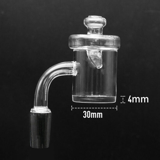Volcanee Flat Top XXXL Quartz Banger OD 30 mm with Carb Cap