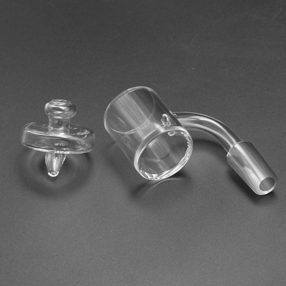 Volcanee Flat Top XXXL Quartz Banger OD 30 mm with Carb Cap