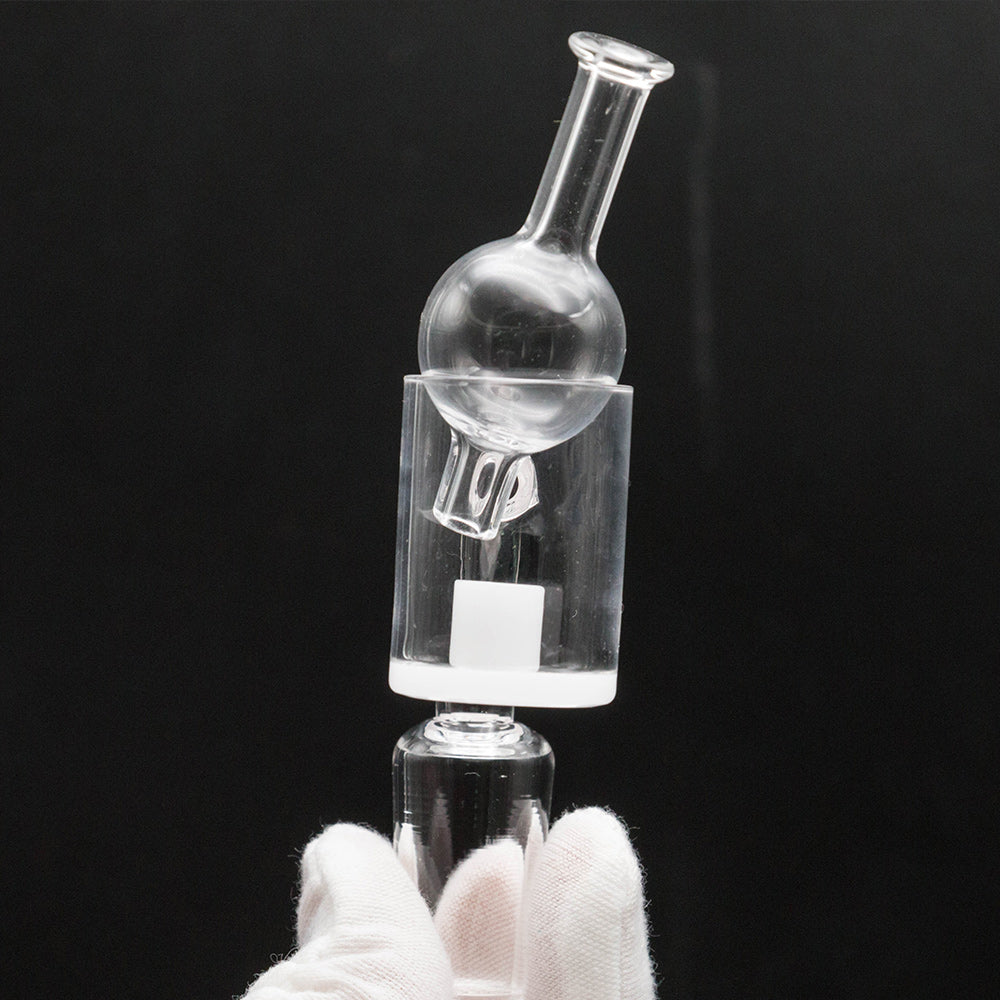Volcanee Opaque Bottom Core Reactor Quartz Gavel Banger With Carb Caps