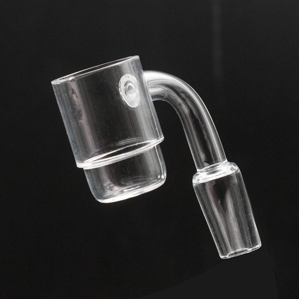 Volcanee Flat Top XL Quartz Banger with Snowflake Insert
