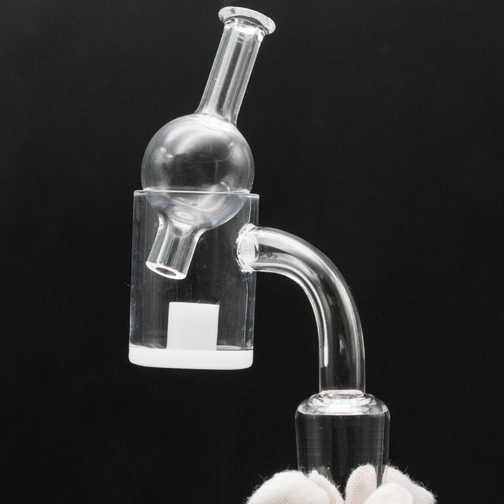 Volcanee Opaque Bottom Core Reactor Quartz Gavel Banger With Carb Caps