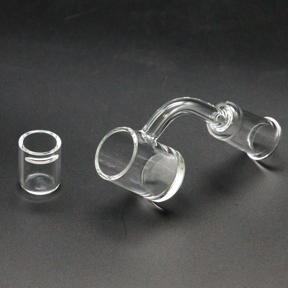 Volcanee 25 mm Quartz Banger with Quartz Slits Insert