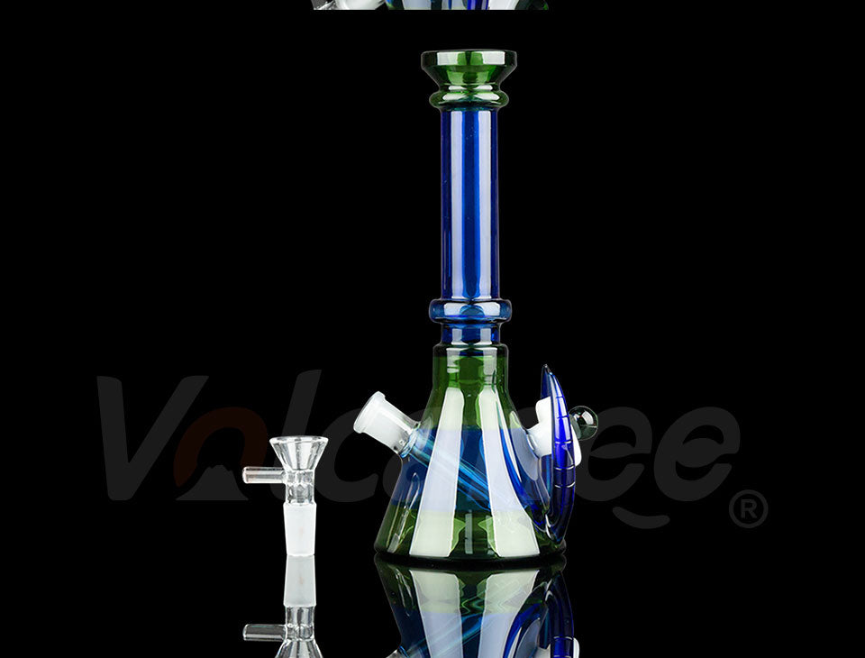 Tall Percolator Recycler Perc Glass Bong