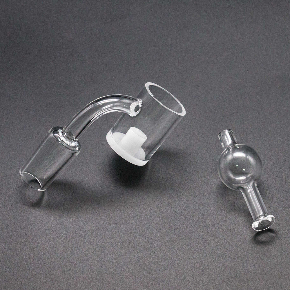 Volcanee Opaque Bottom Core Reactor Quartz Gavel Banger With Carb Caps
