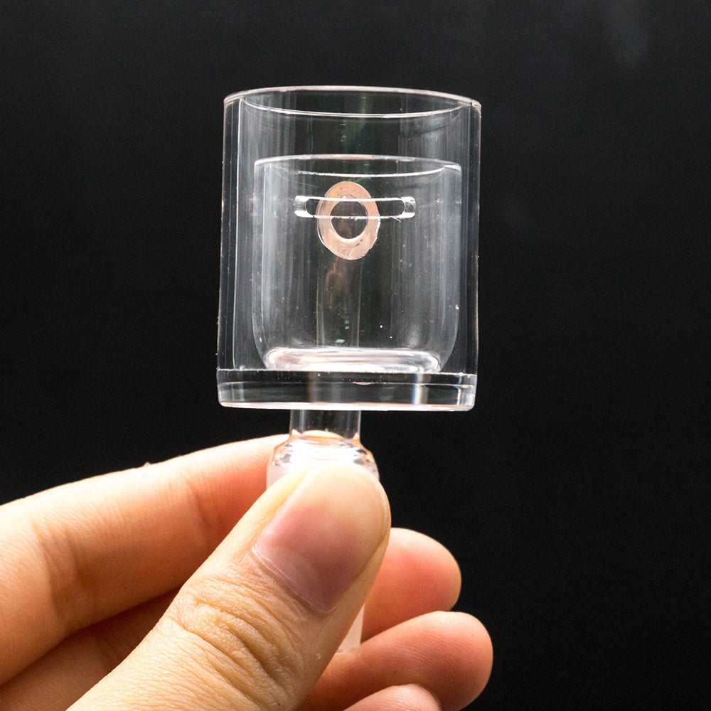 Volcanee 30mm Quartz Banger with Quartz Slits Insert