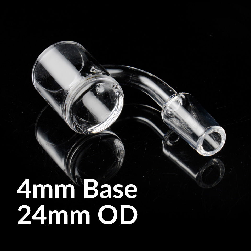 Volcanee Flat top Quartz Banger OD 24 mm Bottom 4 mm