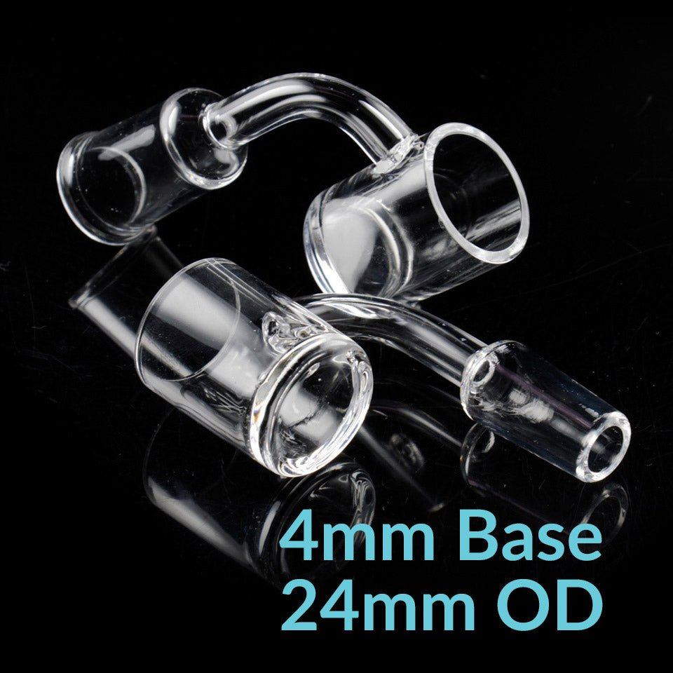 Volcanee Flat top Quartz Banger OD 24 mm Bottom 4 mm