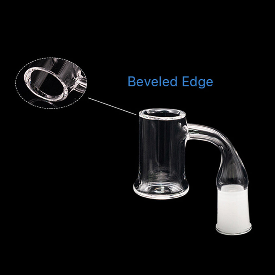 Volcanee Evan Shore & Beveled Edge Quartz Banger 25mm XL 3mm Thick