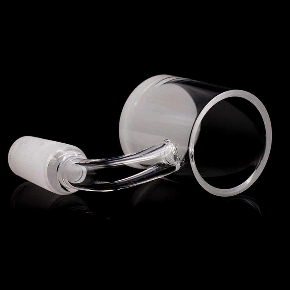 Volcanee 30mm XXL Short Neck Bucket Beveled Edge 4mm Opaque Bottom Quartz Banger