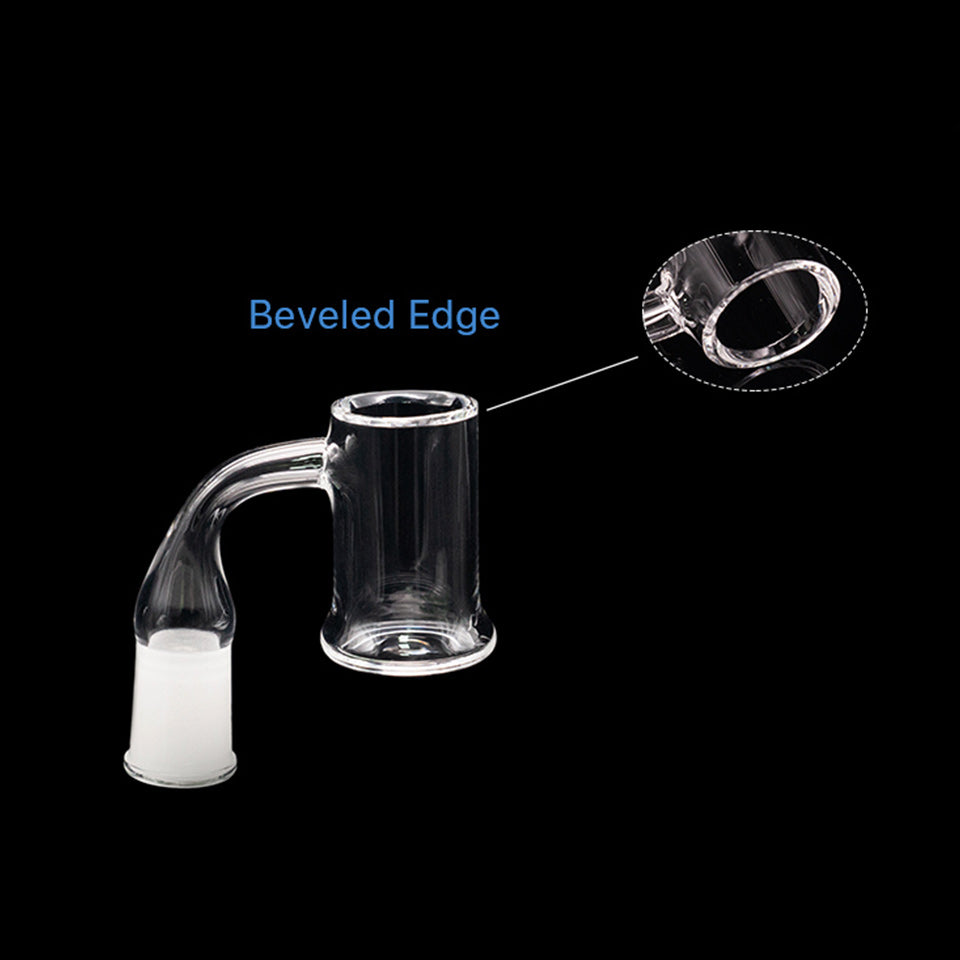 Volcanee Evan Shore & Beveled Edge Quartz Banger 25mm XL 3mm Thick