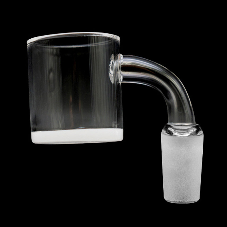 Volcanee 30mm XXL Short Neck Bucket Beveled Edge 4mm Opaque Bottom Quartz Banger