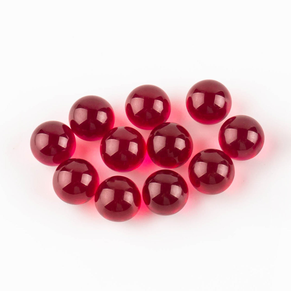 Volcanee 4mm 6mm 8mm Ruby Beads