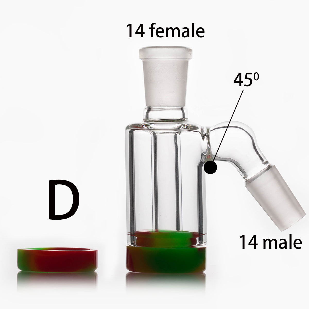 Volcanee Glass Ash Catcher with Silicone Container