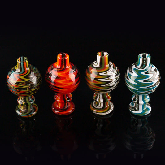 Volcanee US Color Glass Bubble Carb Caps For 25mm Quartz Banger