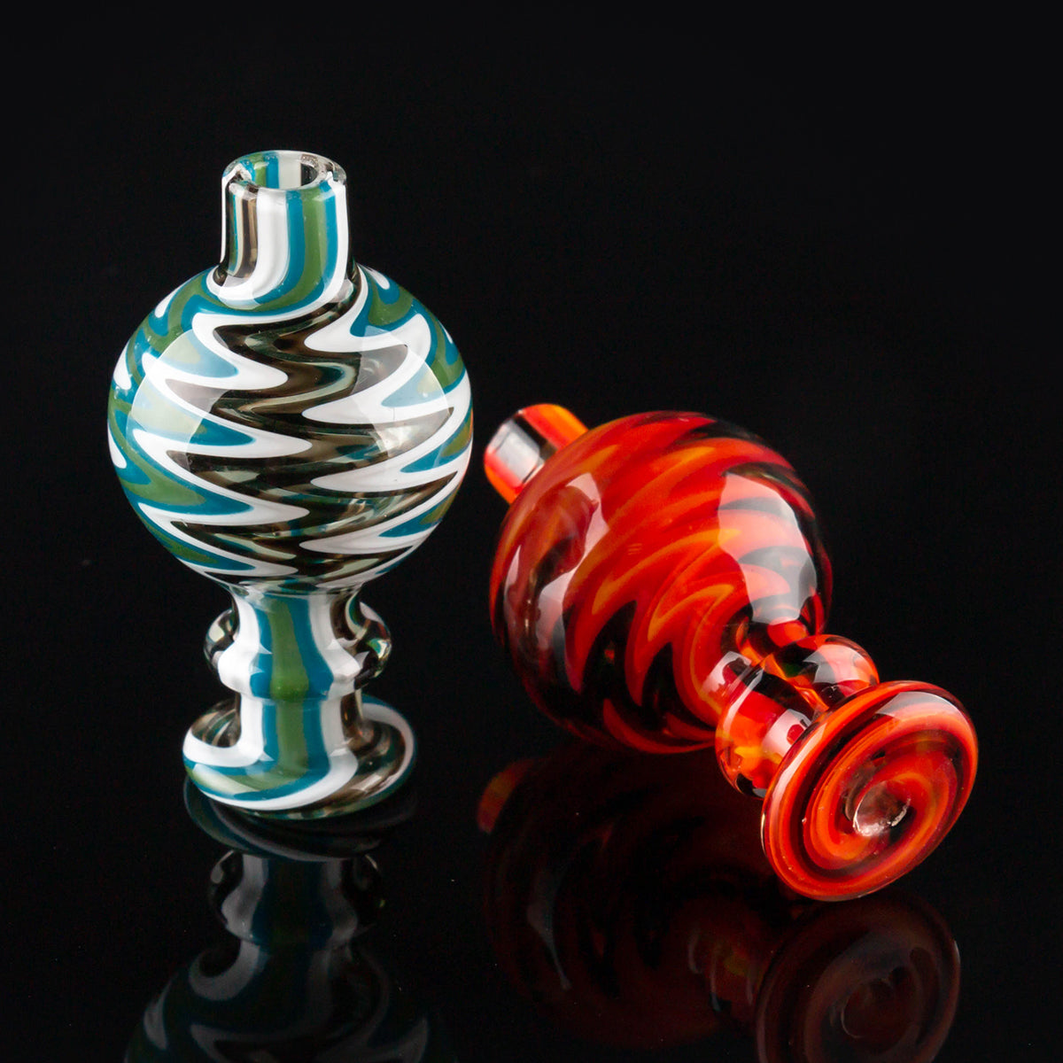 Volcanee US Color Glass Bubble Carb Caps For 25mm Quartz Banger