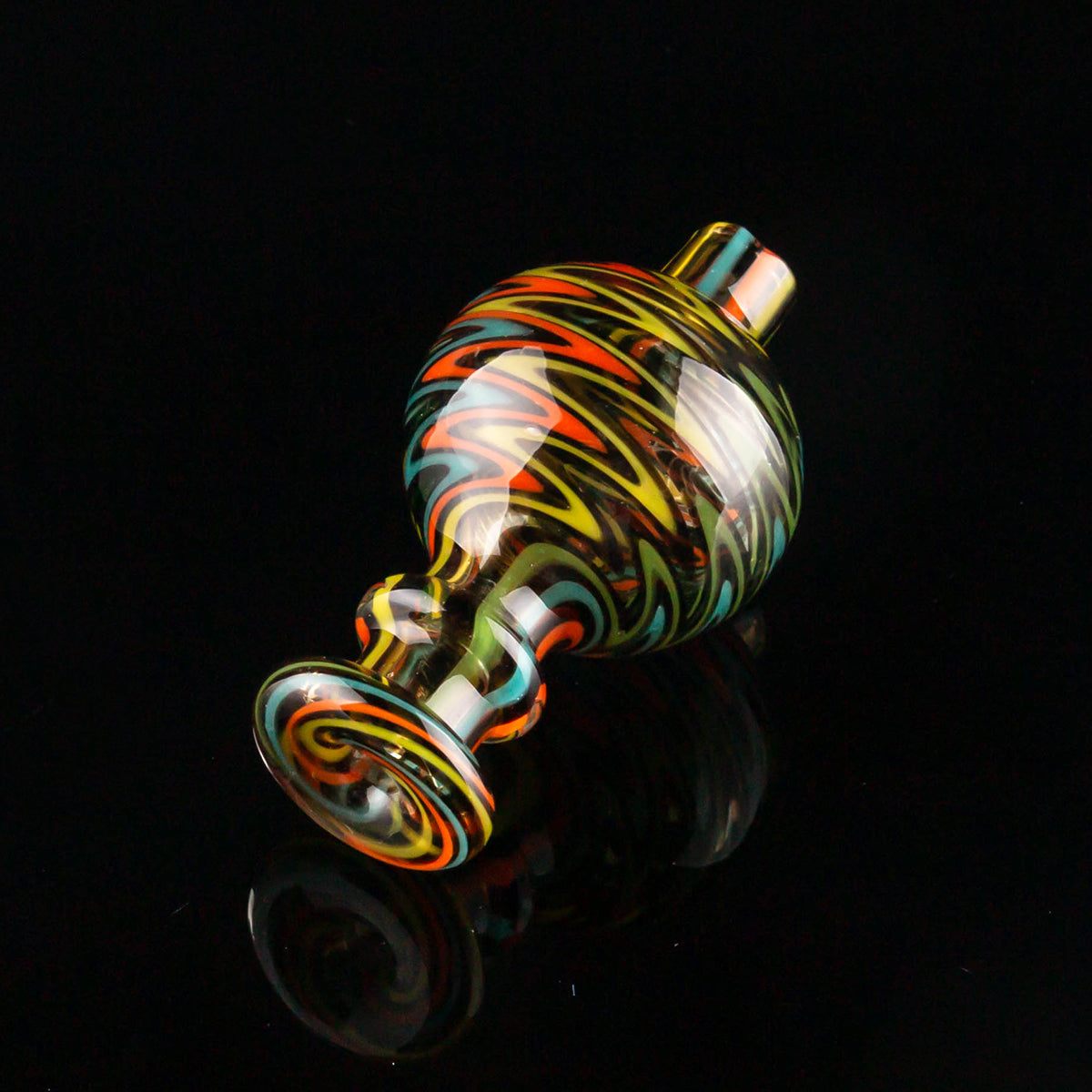 Volcanee US Color Glass Bubble Carb Caps For 25mm Quartz Banger