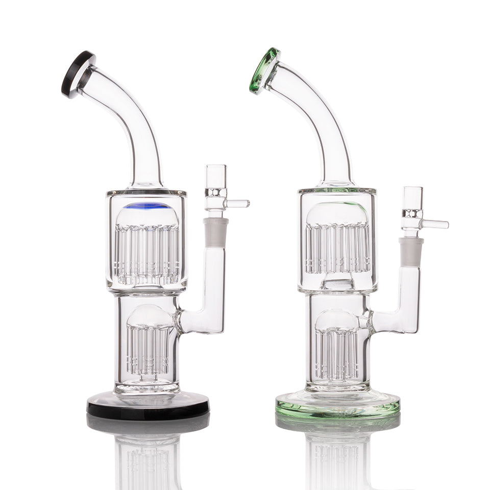 Volcanee 11 inch Glass Water Pipe 5mm Thickness Glass Bong