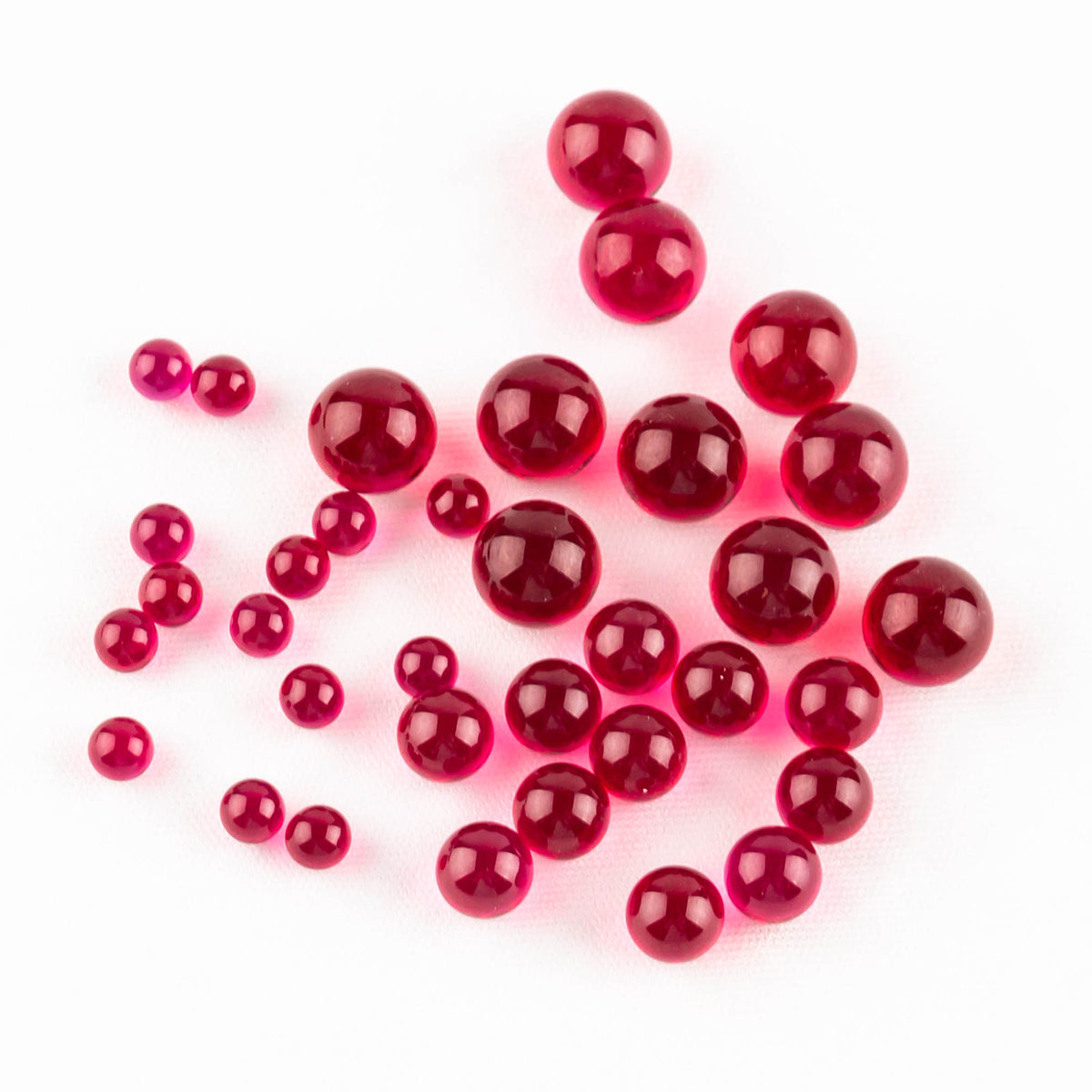 Volcanee 4mm 6mm 8mm Ruby Beads