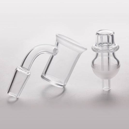 Volcanee 25mm Quartz Banger and Carb Cap set