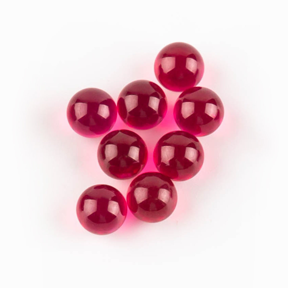Volcanee 4mm 6mm 8mm Ruby Beads