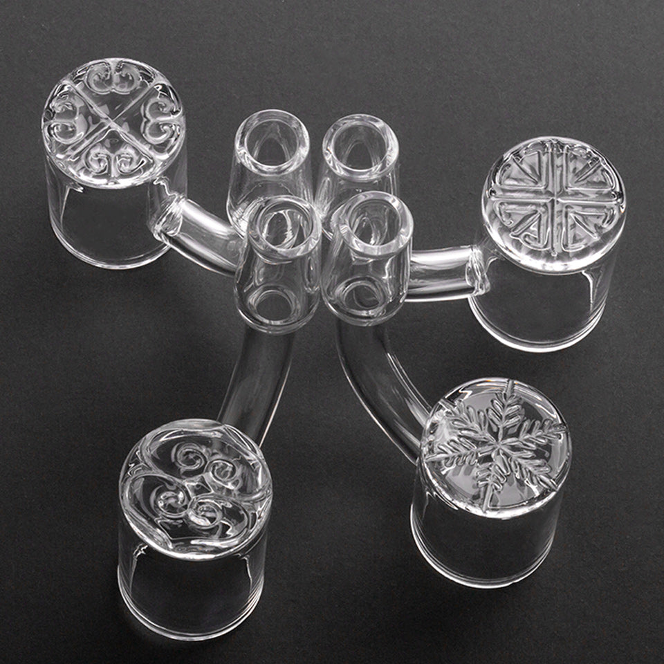 Volcanee New 4 Style Pattern Bottom Quartz Banger 25mm XL banger