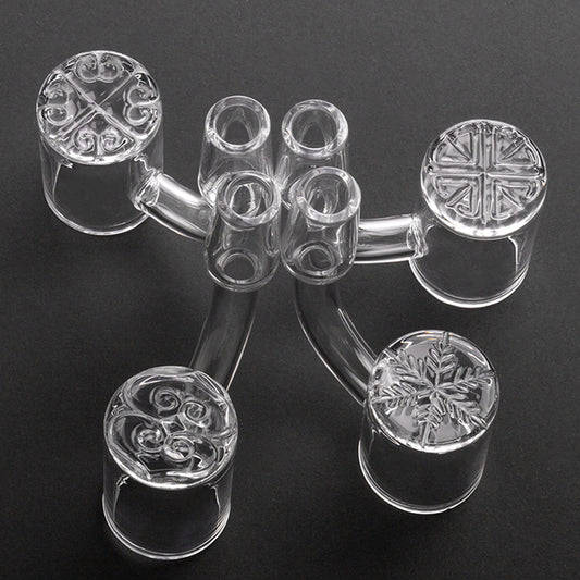 Volcanee New 4 Style Pattern Bottom Quartz Banger 25mm XL banger