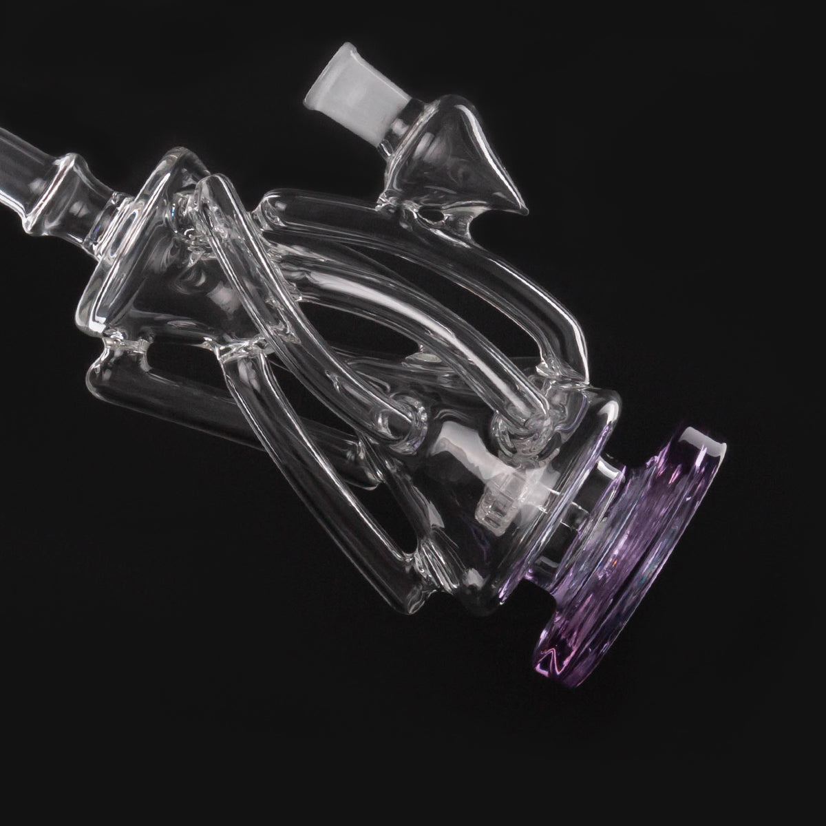 Glass Bong Recycler Glass water Pipe 11inch H1370