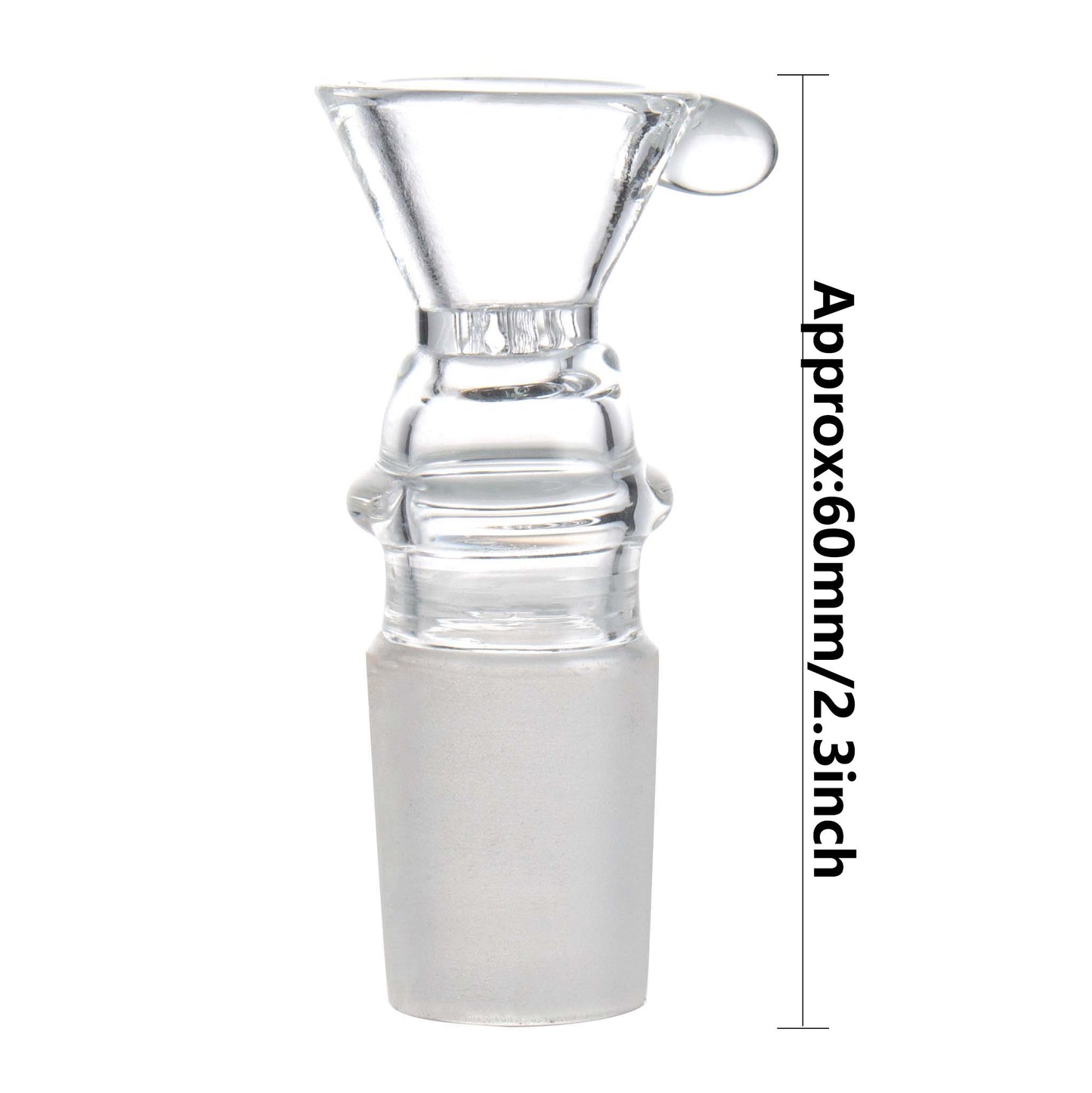3mm Thick Glass Bowl Piece with Frosted Joint PT199