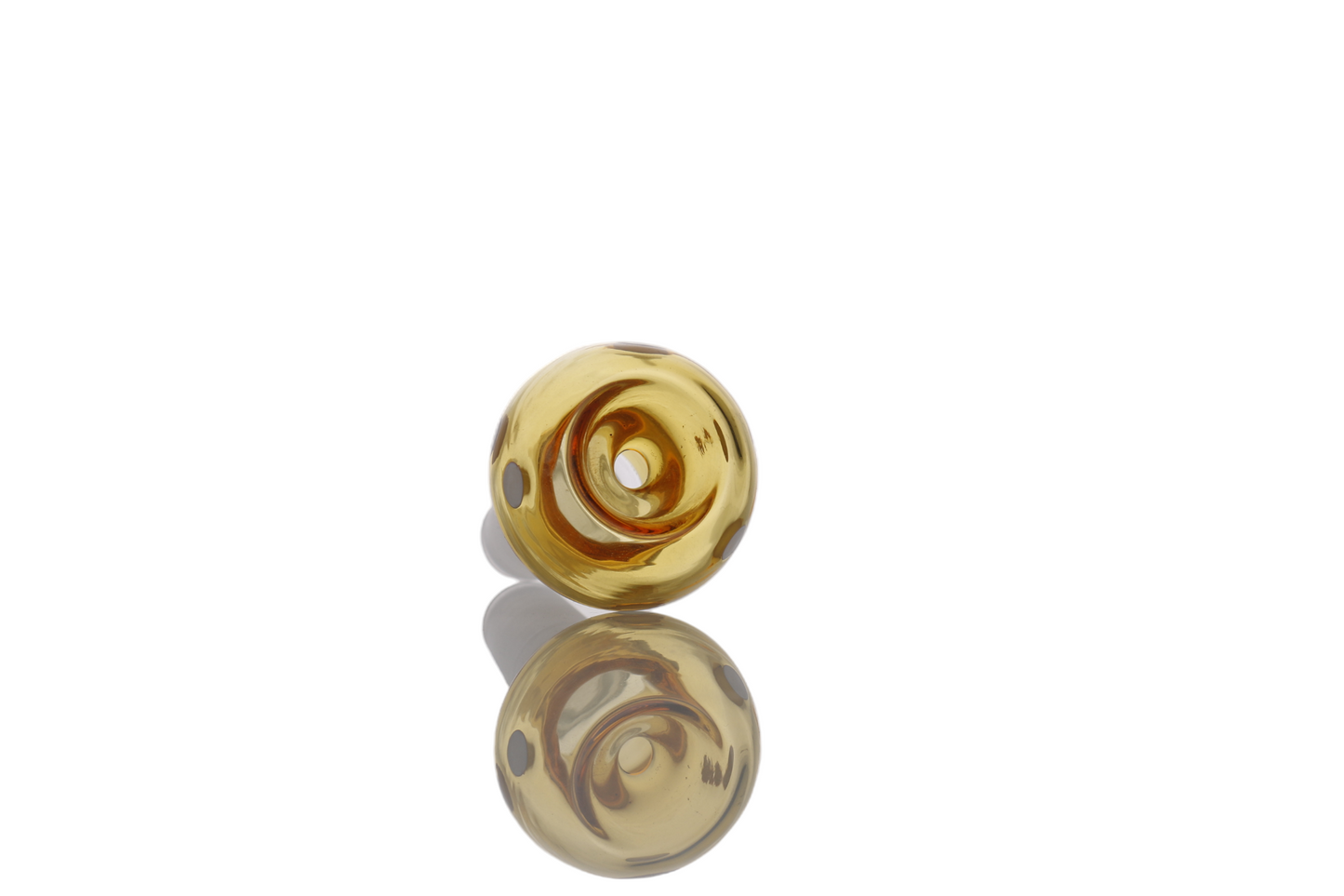 Glass Bowl Piece with Frosted Joint PT2558
