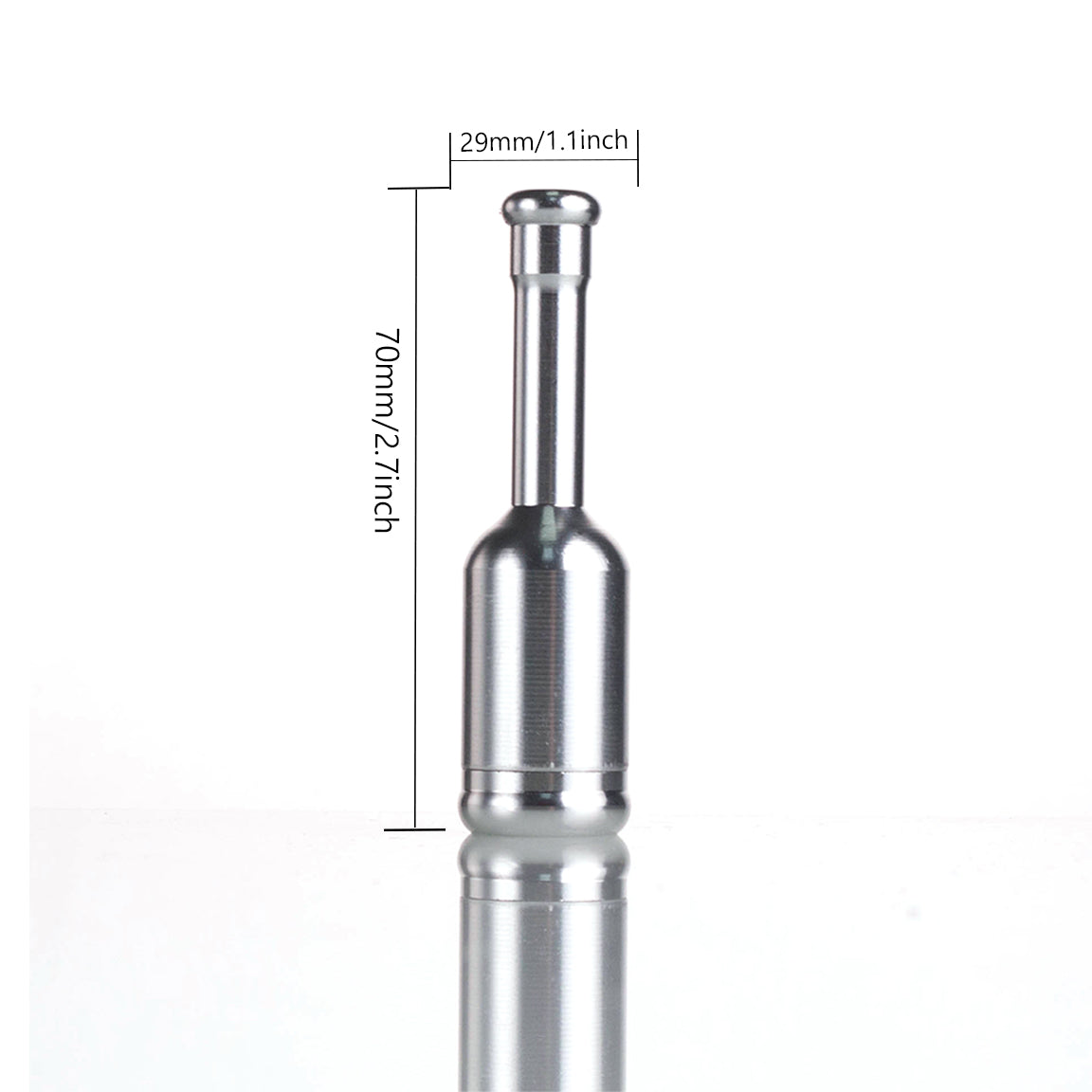 Barrel Metal Tobacco Pipe - 68mm Hand Pipe YD4413 （Random Color）