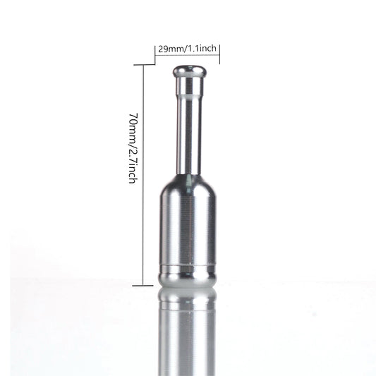 Barrel Metal Tobacco Pipe - 68mm Hand Pipe YD4413 （Random Color）