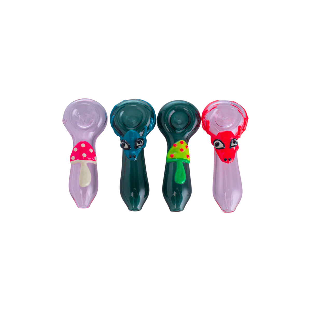 Hand-Painted Mushroom Glass Art, YD5586（Random Color）