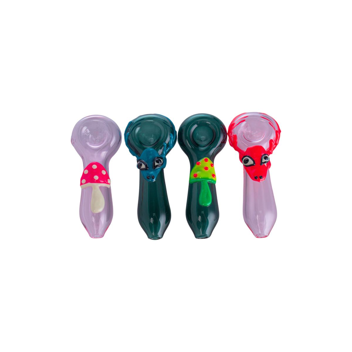 Hand-Painted Mushroom Glass Art, YD5586（Random Color）