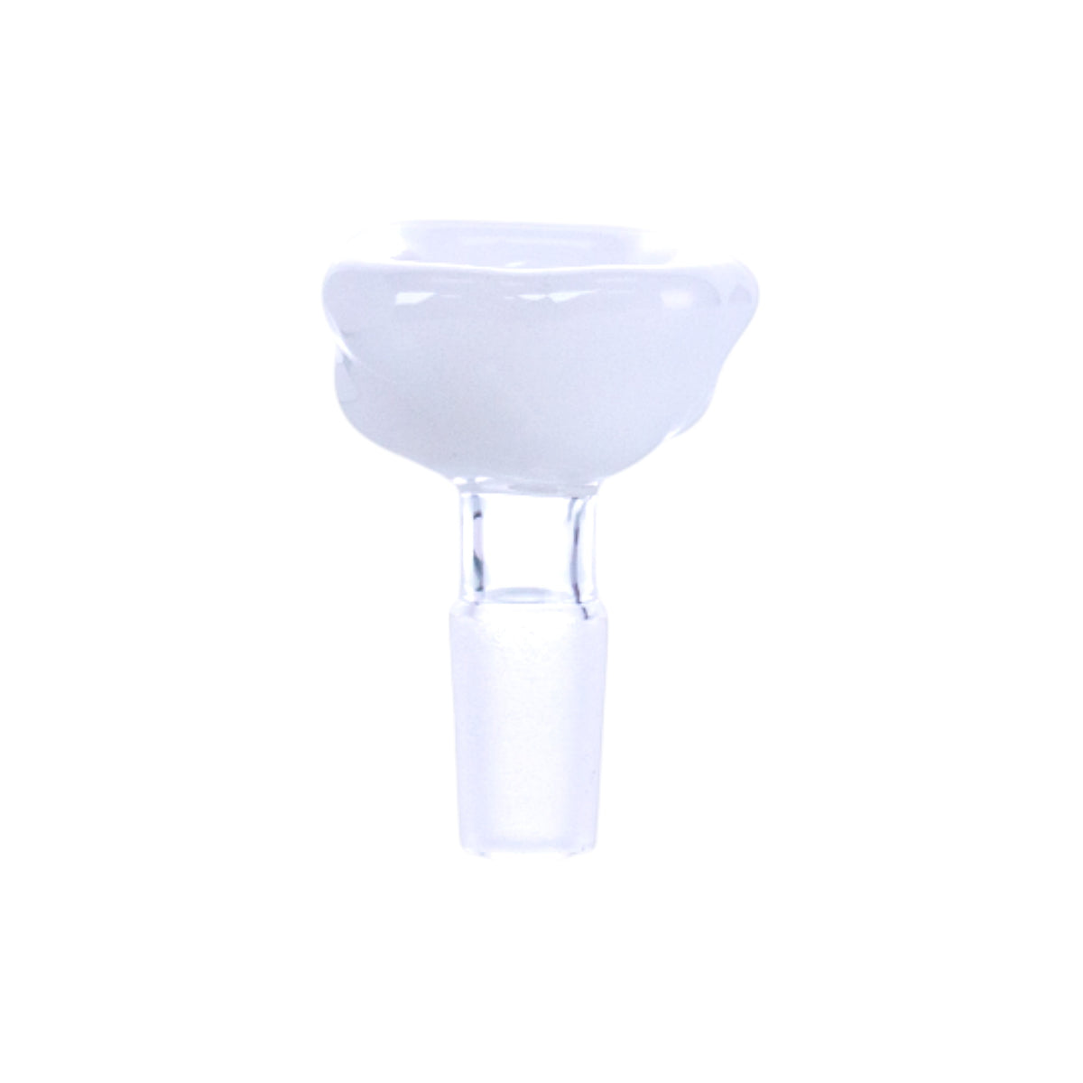 Cloud-Shaped Glass Hookah Bowl, White, PT5527